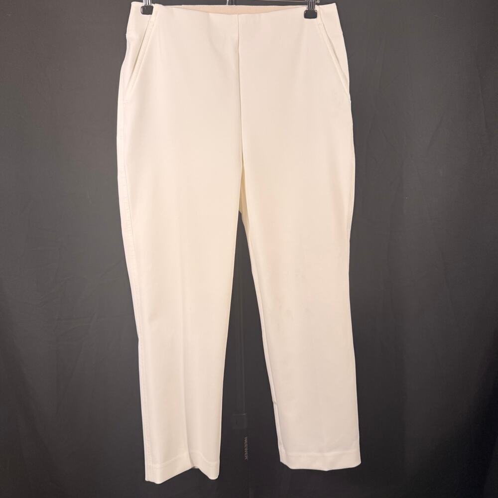 Rachel Zoe White Ivory Cropped Slim Leg Pants Size 2